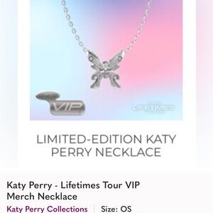 Katy Perry Collections Silver Butterfly Necklace brand new in original box